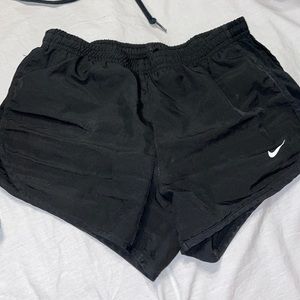 Nike all black kids youth medium shorts